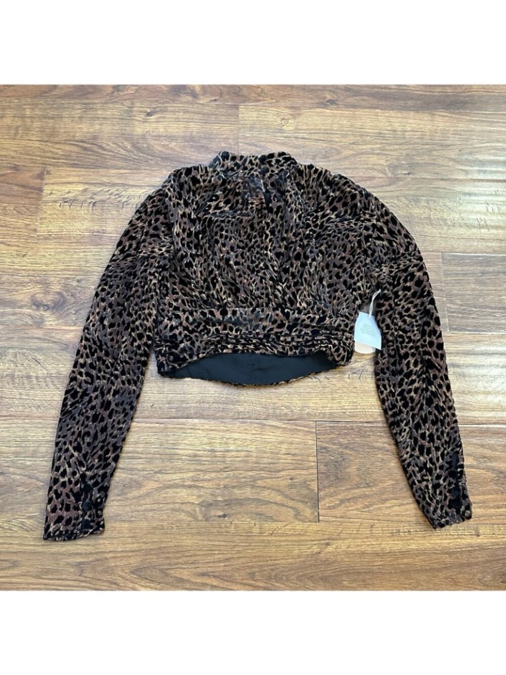 NWT Camila Coelho Kristi Top in Brown Leopard - Picture 5 of 8